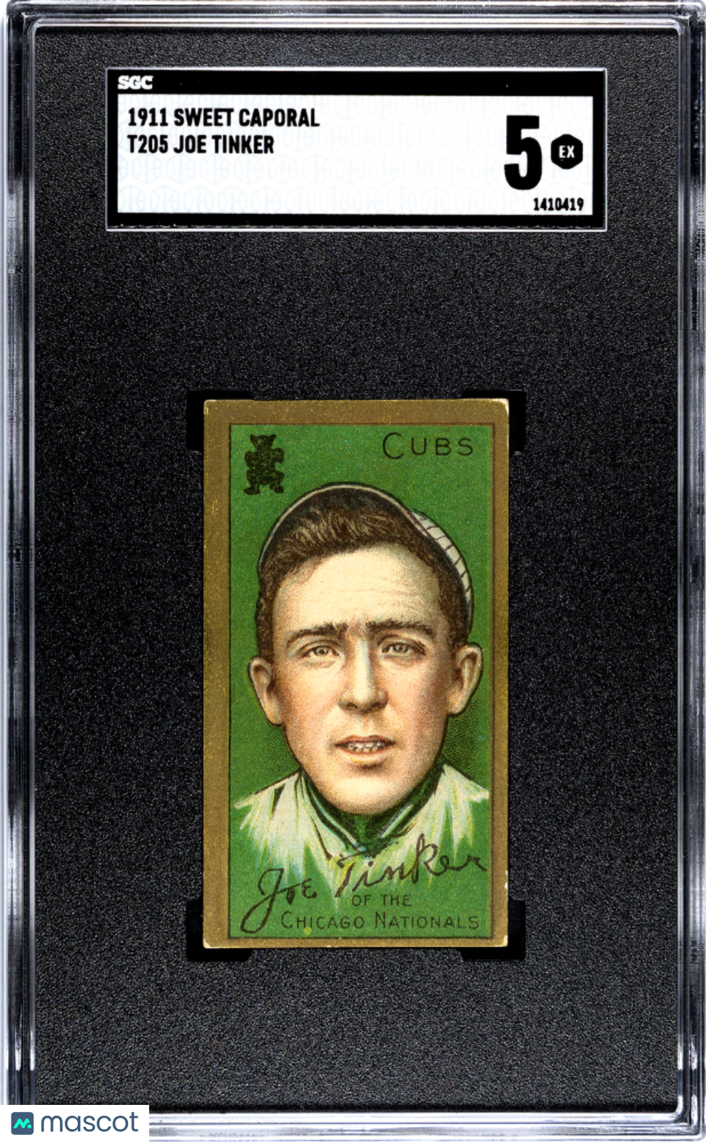 1911 Sweet Caporal (T205) Joe Tinker SGC 5