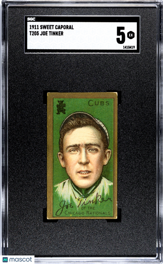 1911 Sweet Caporal (T205) Joe Tinker SGC 5