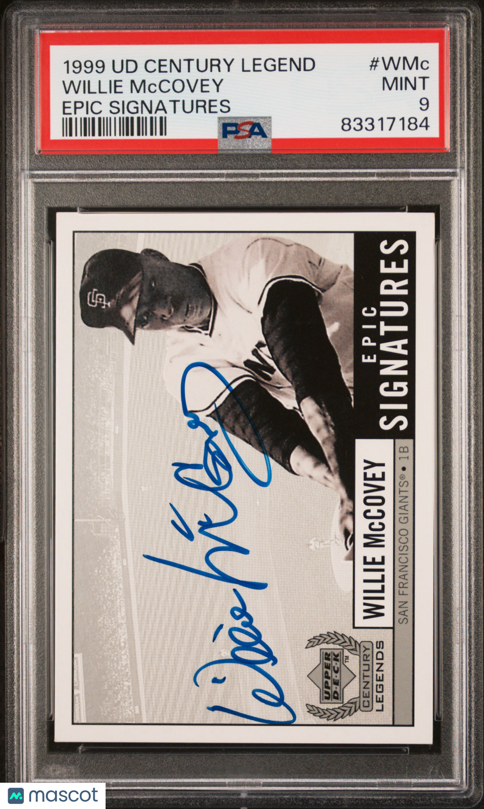 1999 Upper Deck Century Legends Epic Signatures Willie Mccovey #WMc PSA 9