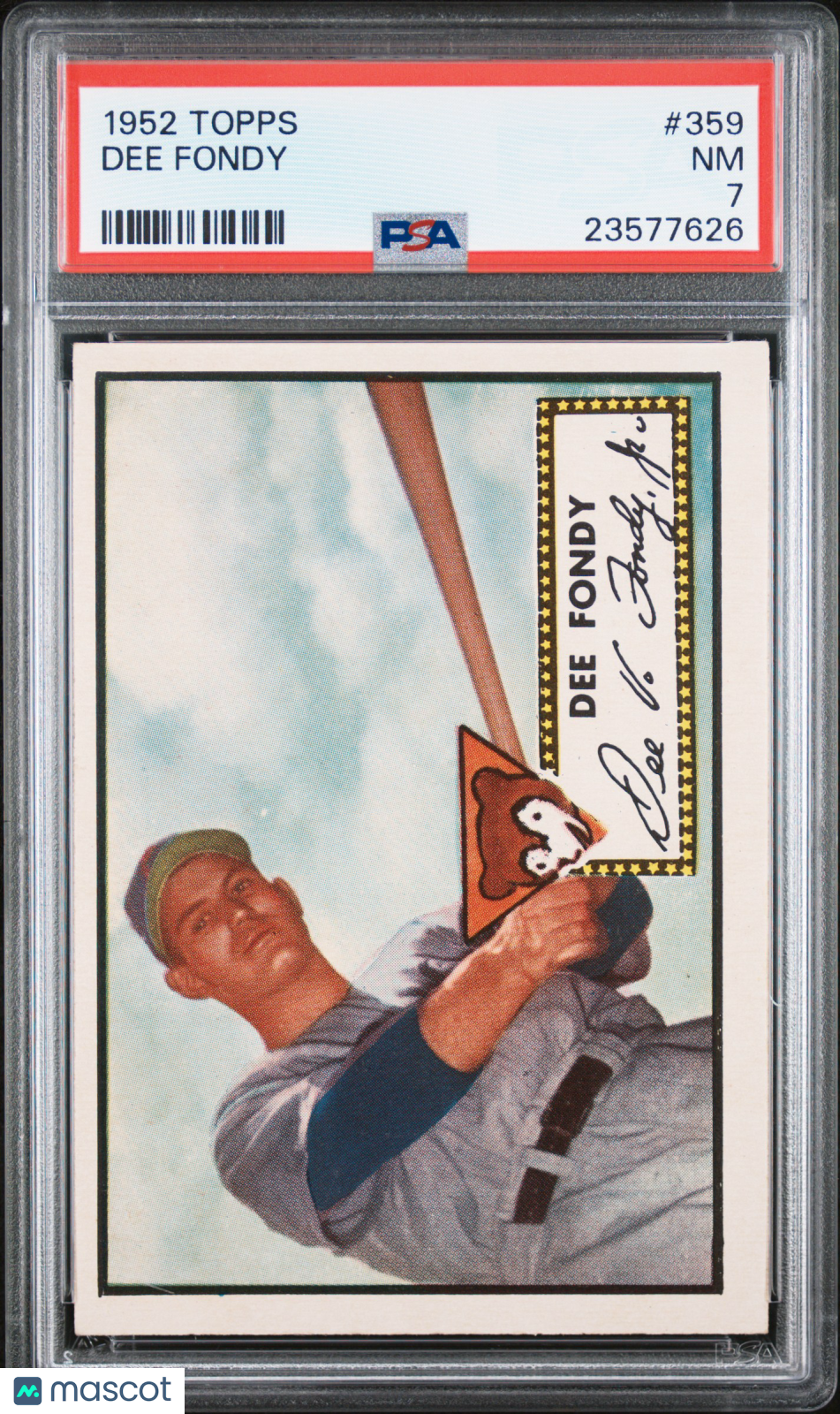 1952 Topps Dee Fondy #359 PSA 7