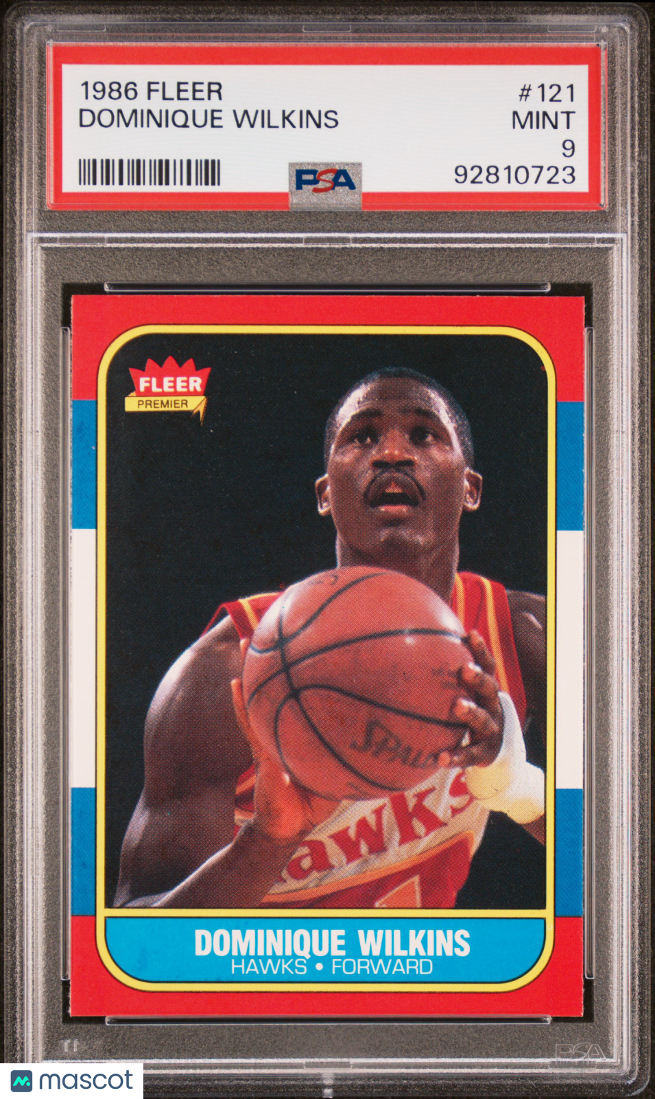 1986 Fleer Dominique Wilkins #121 PSA 9
