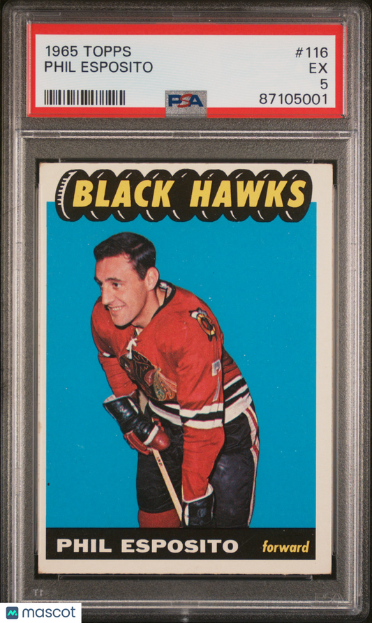 1965 Topps Phil Esposito #116 PSA 5
