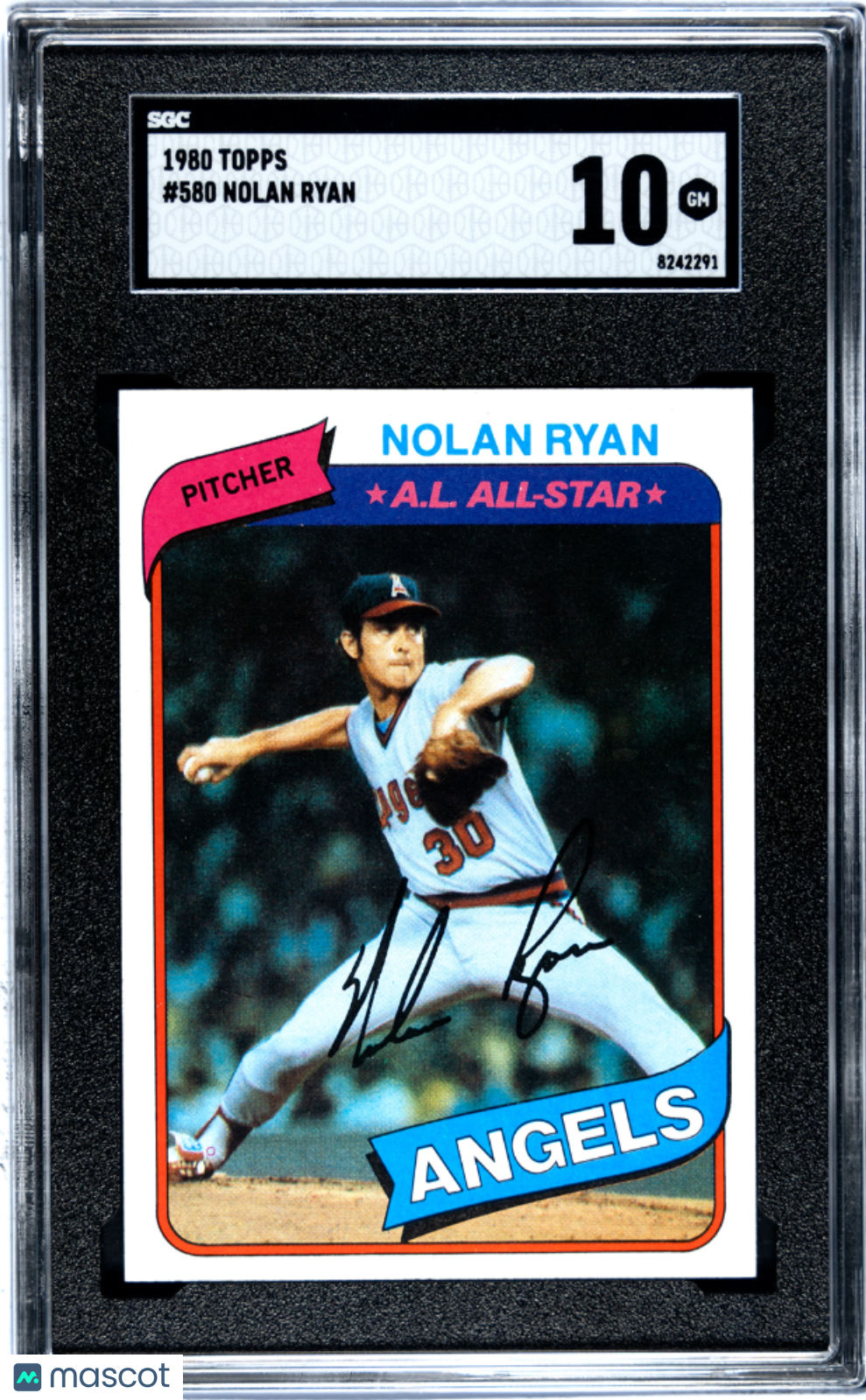 1980 Topps Nolan Ryan #580 SGC 10