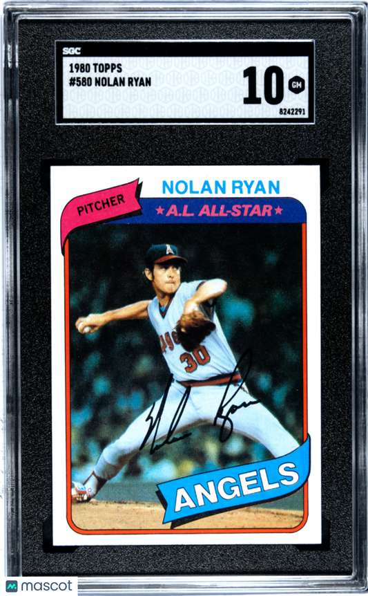 1980 Topps Nolan Ryan #580 SGC 10