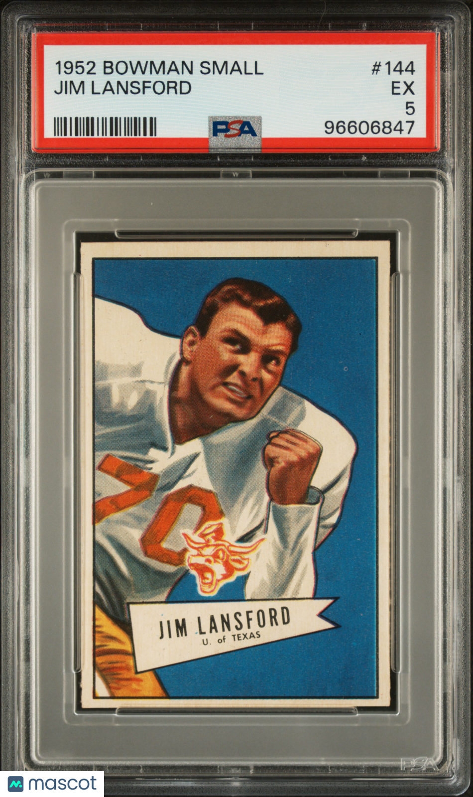 1952 Bowman Small Jim Lansford #144 PSA 5