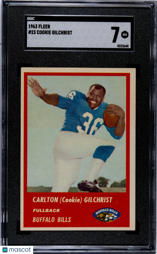 1963 Fleer Cookie Gilchrist #23 SGC 7