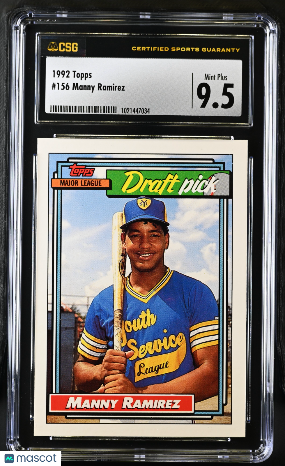 1992 Topps Manny Ramirez #156 CGC 9.5