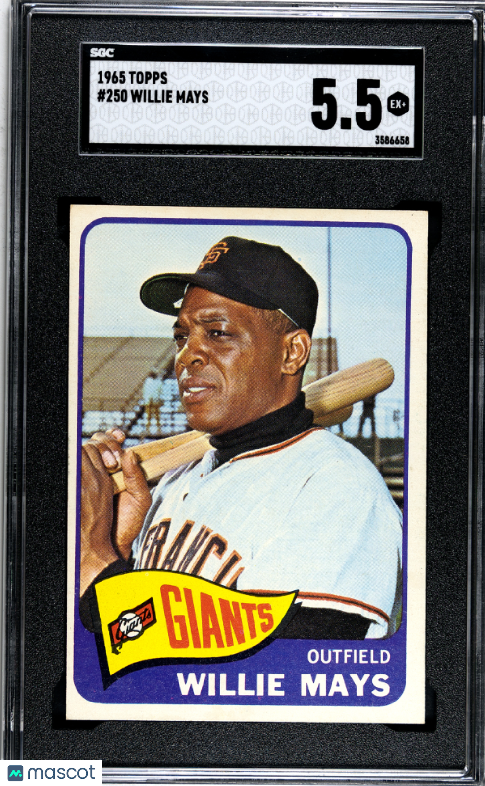 1965 Topps Willie Mays #250 SGC 5.5