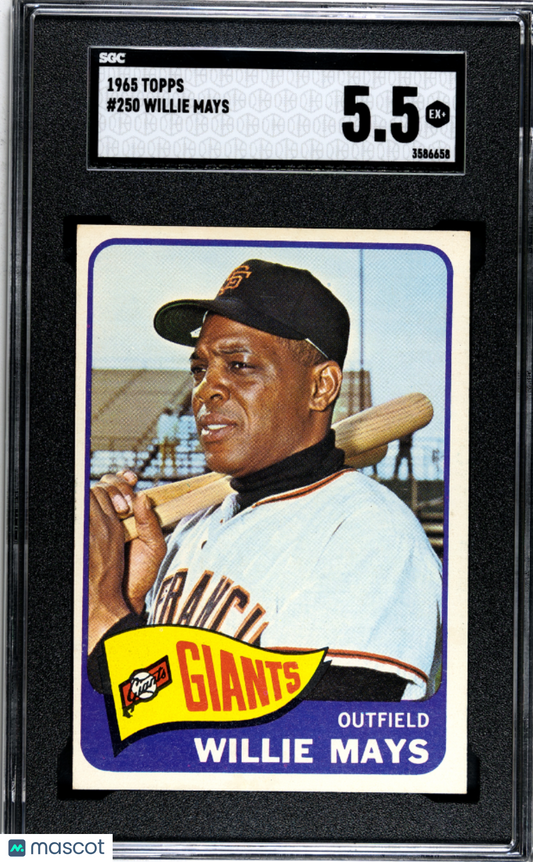 1965 Topps Willie Mays #250 SGC 5.5