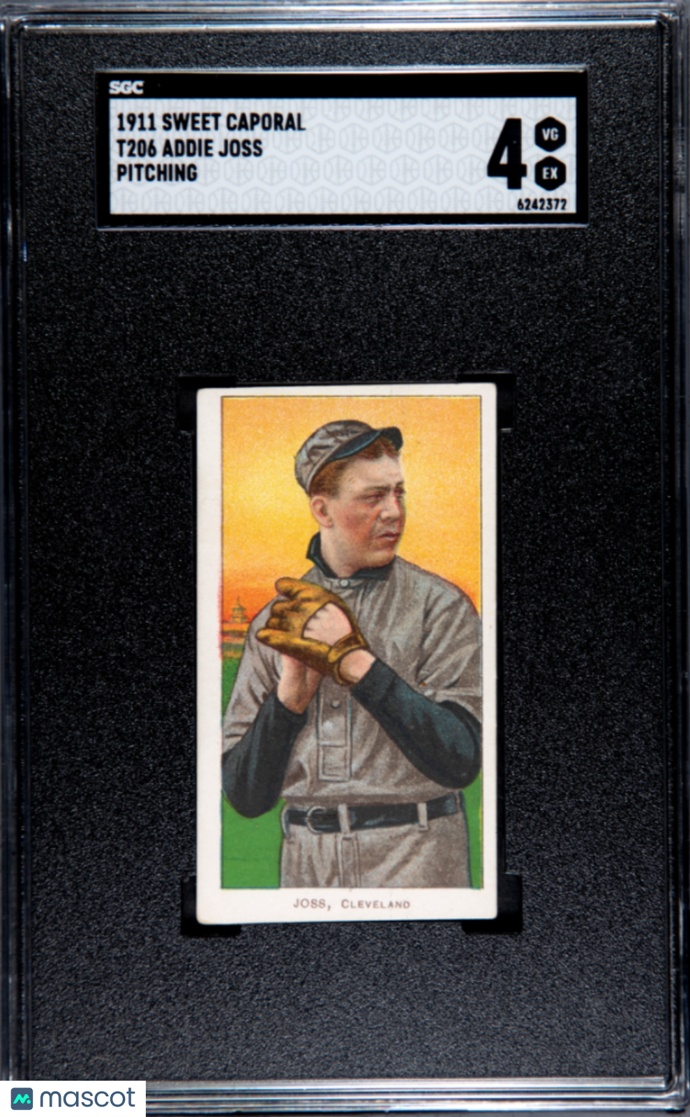 1911 Sweet Caporal (T206) Addie Joss Pitching SGC 4