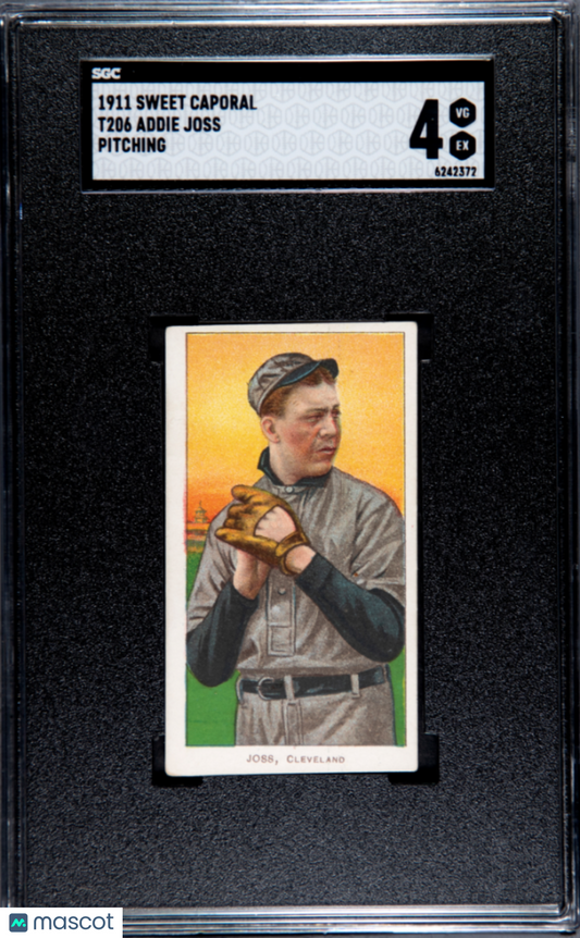 1911 Sweet Caporal (T206) Addie Joss Pitching SGC 4