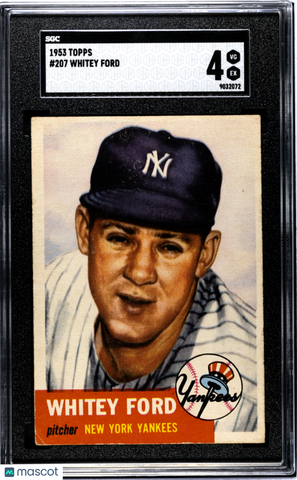 1953 Topps Whitey Ford #207 SGC 4