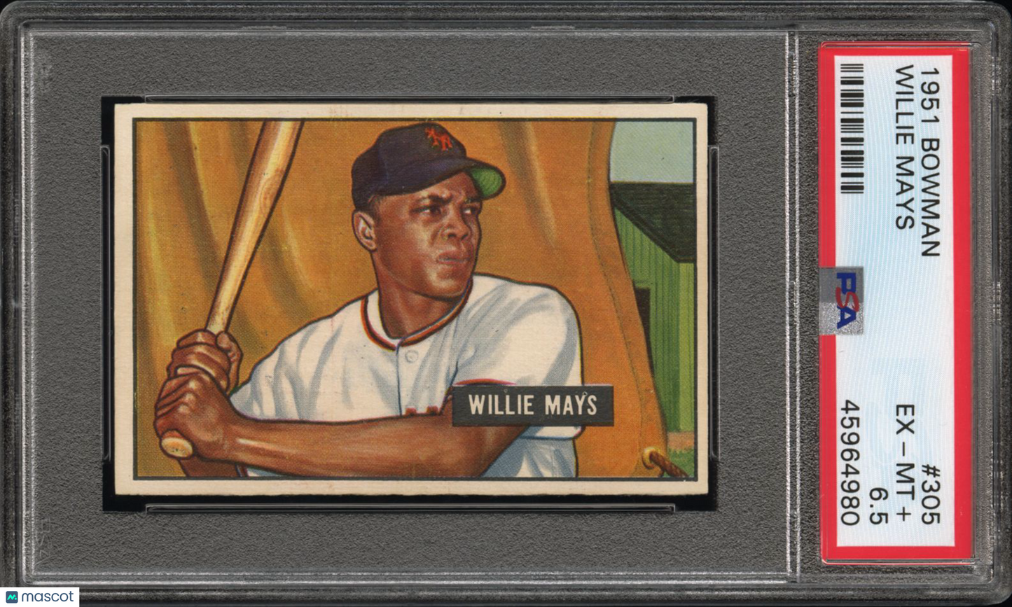 1951 Bowman Willie Mays #305 PSA 6.5