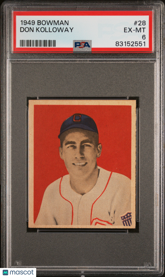 1949 Bowman Don Kolloway #28 PSA 6