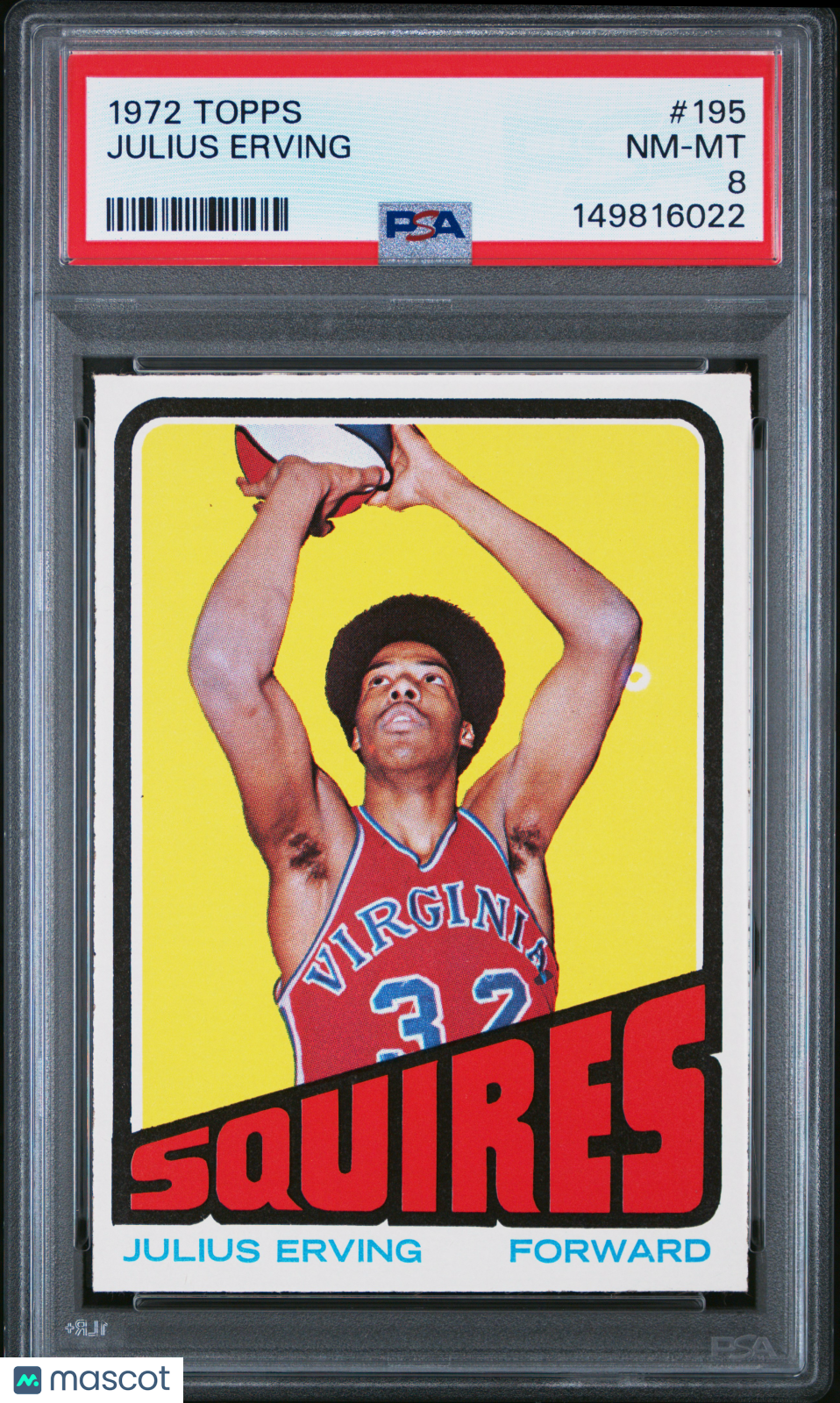 1972 Topps Julius Erving #195 PSA 8