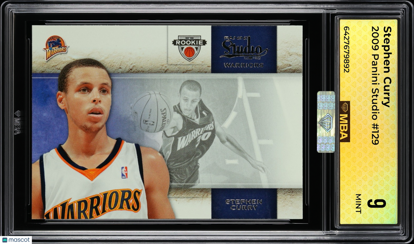 2009 Panini Studio Stephen Curry #129 MBA 9