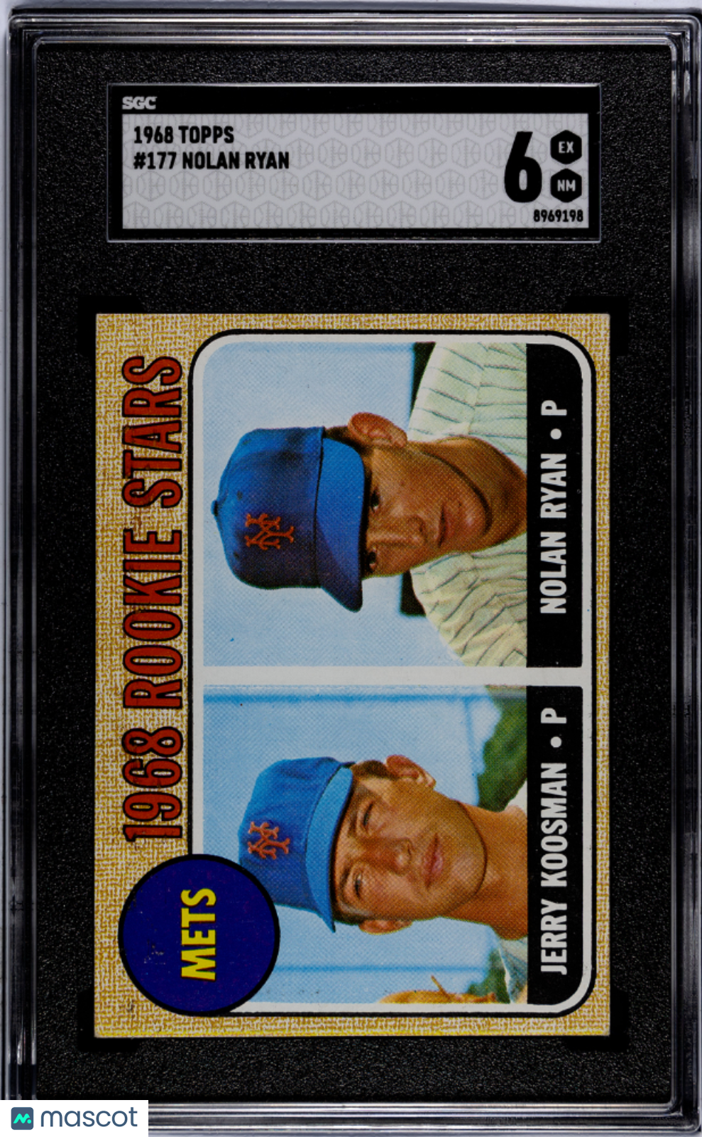 1968 Topps Nolan Ryan #177 SGC 6