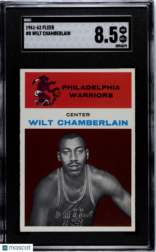 1961 Fleer Wilt Chamberlain #8 SGC 8.5