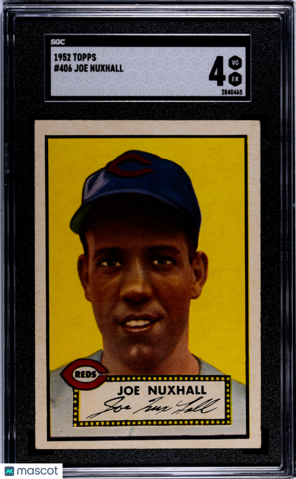 1952 Topps Joe Nuxhall #406 SGC 4
