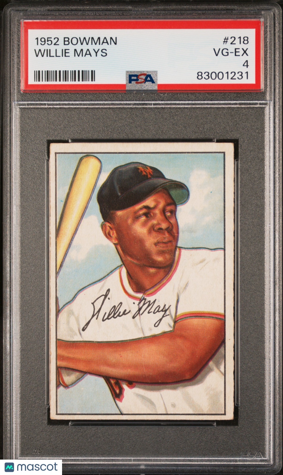 1952 Bowman Willie Mays #218 PSA 4