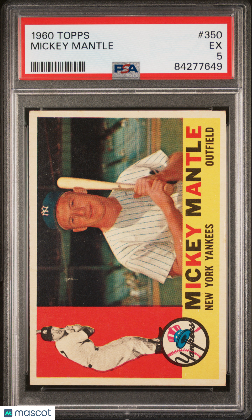 1960 Topps Mickey Mantle #350 PSA 5