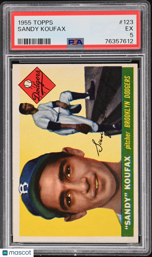 1955 Topps Sandy Koufax #123 PSA 5