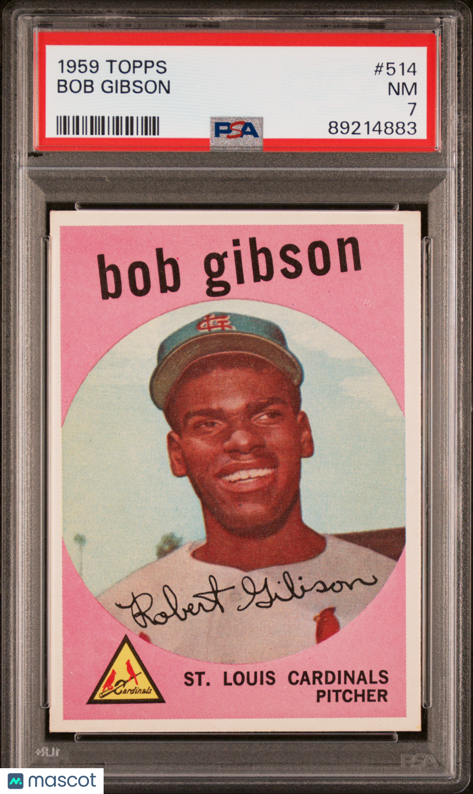 1959 Topps Bob Gibson #514 PSA 7