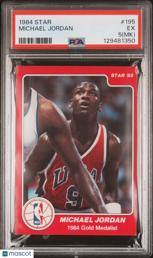 1984 Star Michael Jordan #195 PSA 5 MK