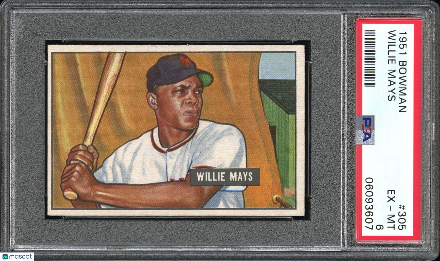 1951 Bowman Willie Mays #305 PSA 6