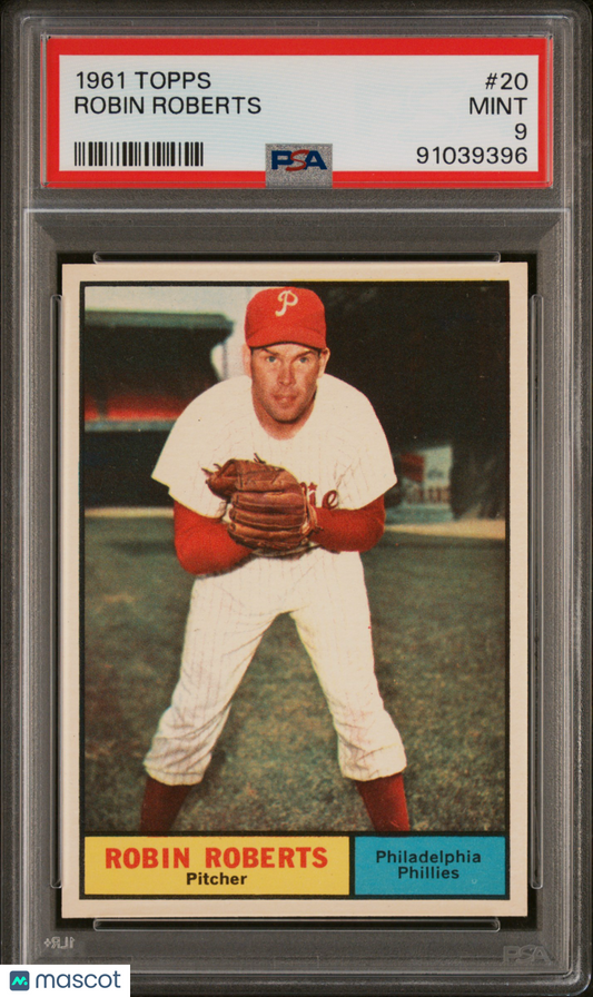 1961 Topps Robin Roberts #20 PSA 9