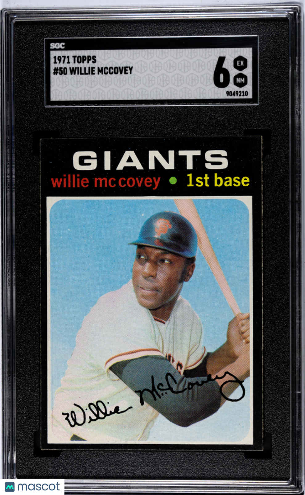 1971 Topps Willie Mccovey #50 SGC 6