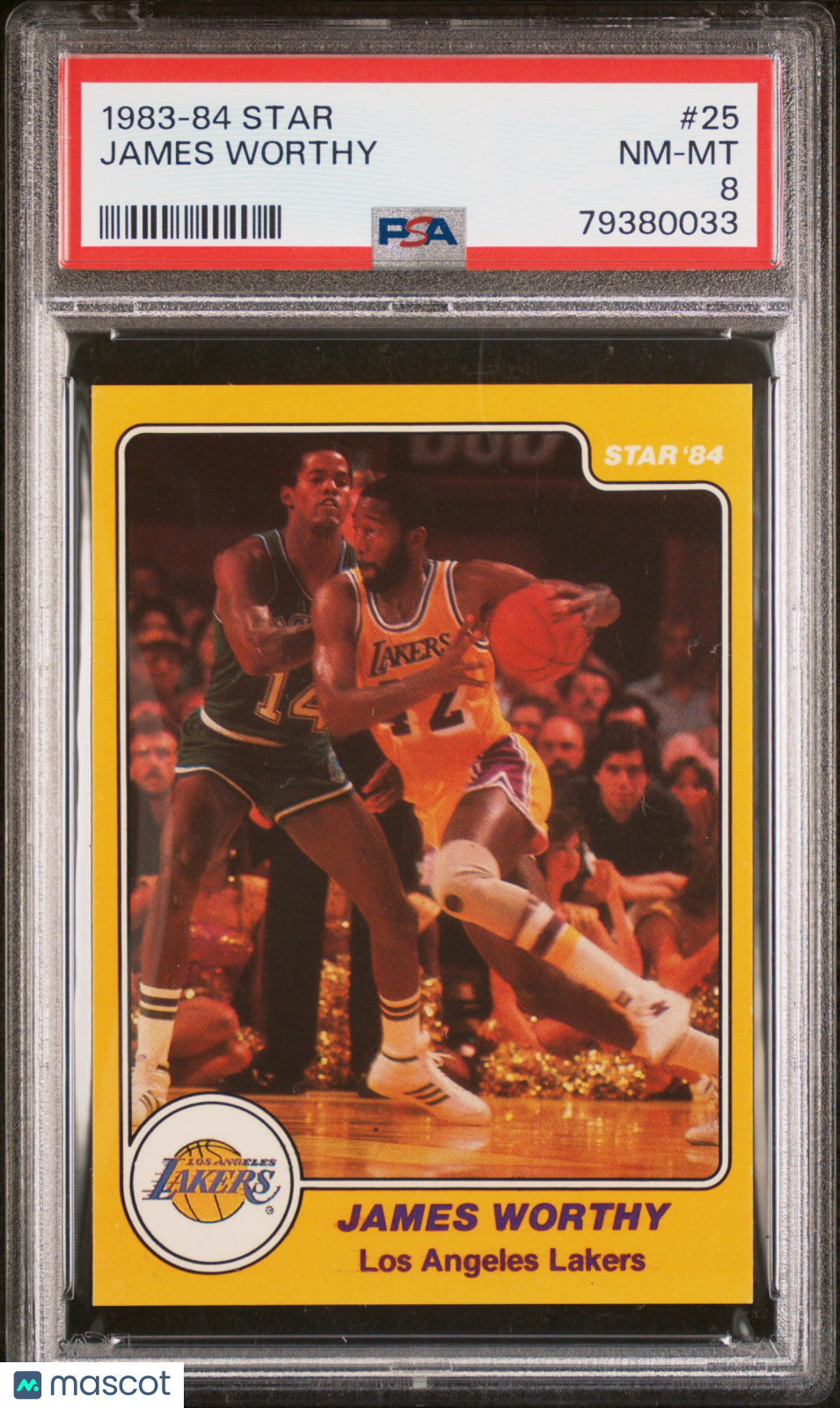 1983-84 Star James Worthy #25 PSA 8
