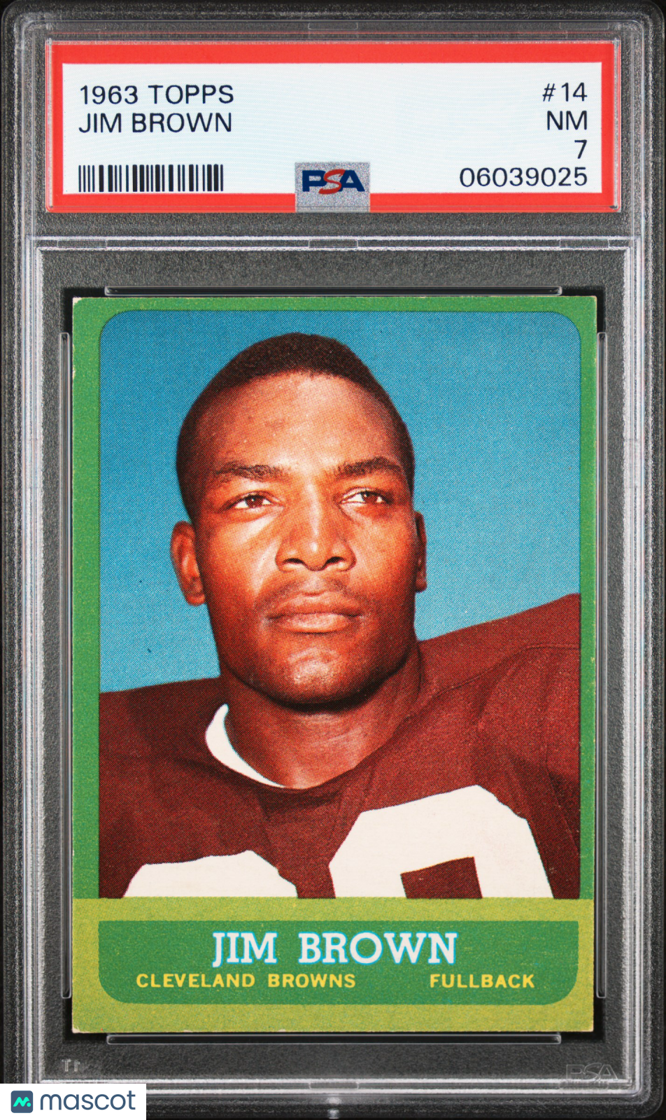 1963 Topps Jim Brown #14 PSA 7