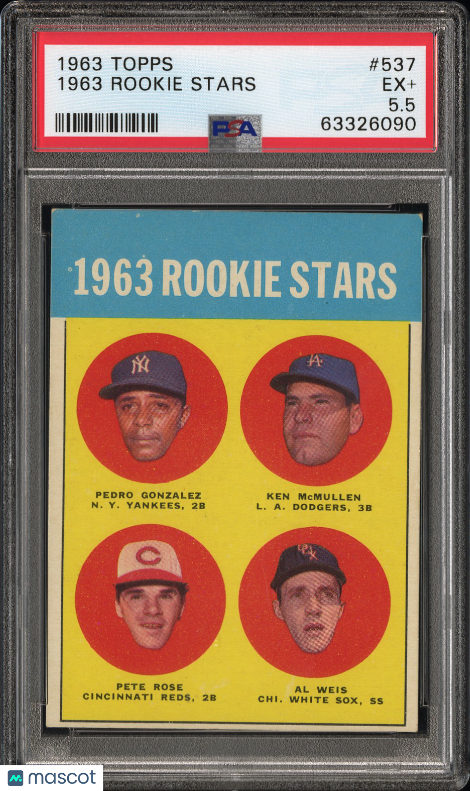 1963 Topps 1963 Rookie Stars #537 PSA 5.5
