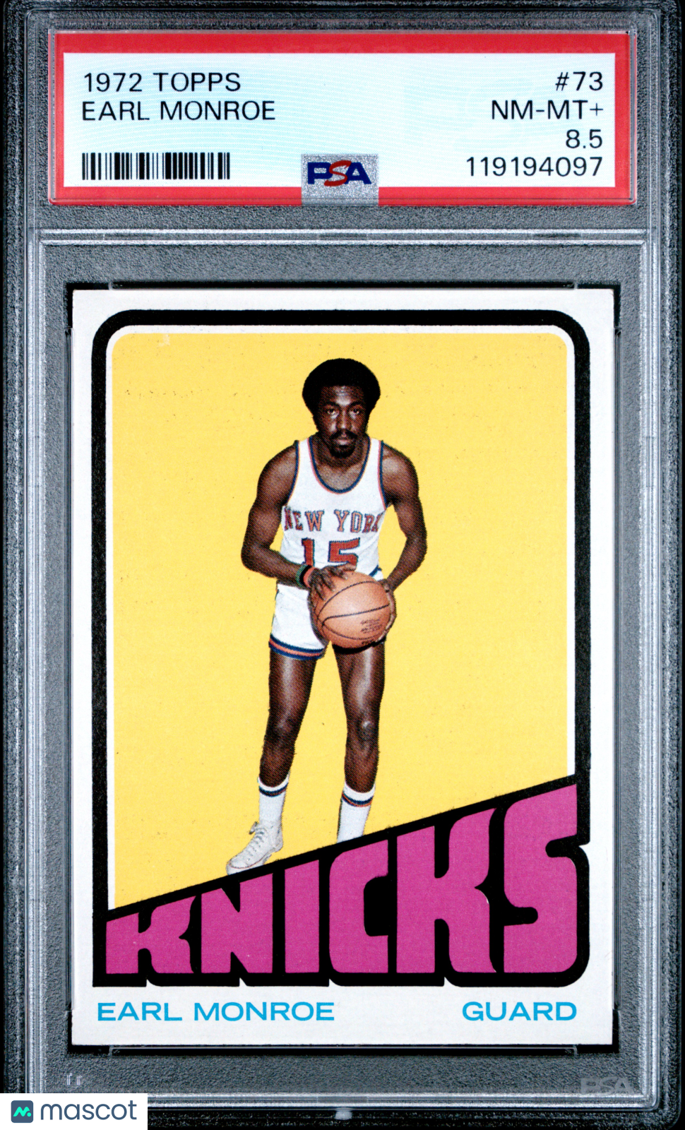 1972 Topps Earl Monroe #73 PSA 8.5