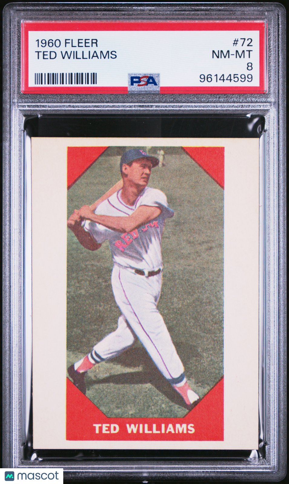 1960 Fleer Ted Williams #72 PSA 8