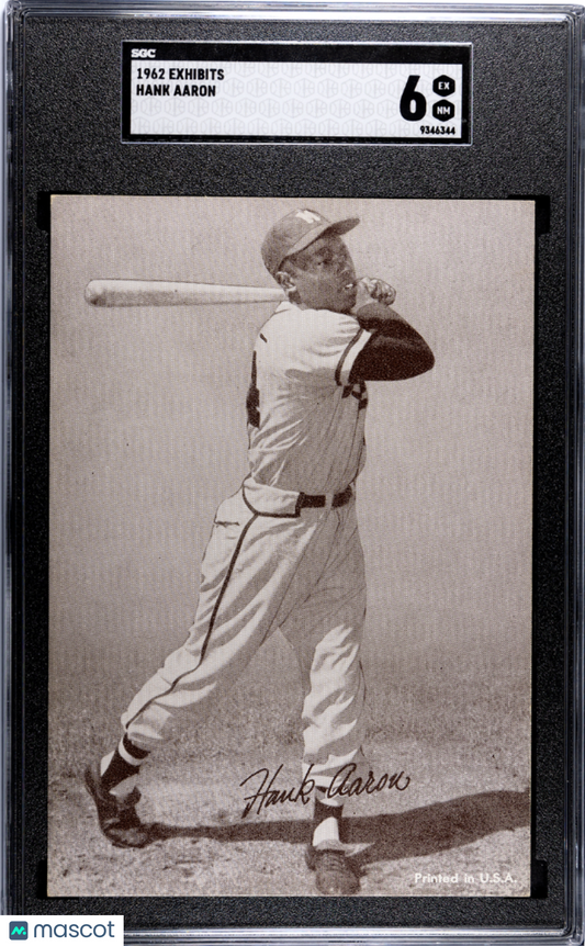 1962 Exhibits Hank Aaron SGC 6