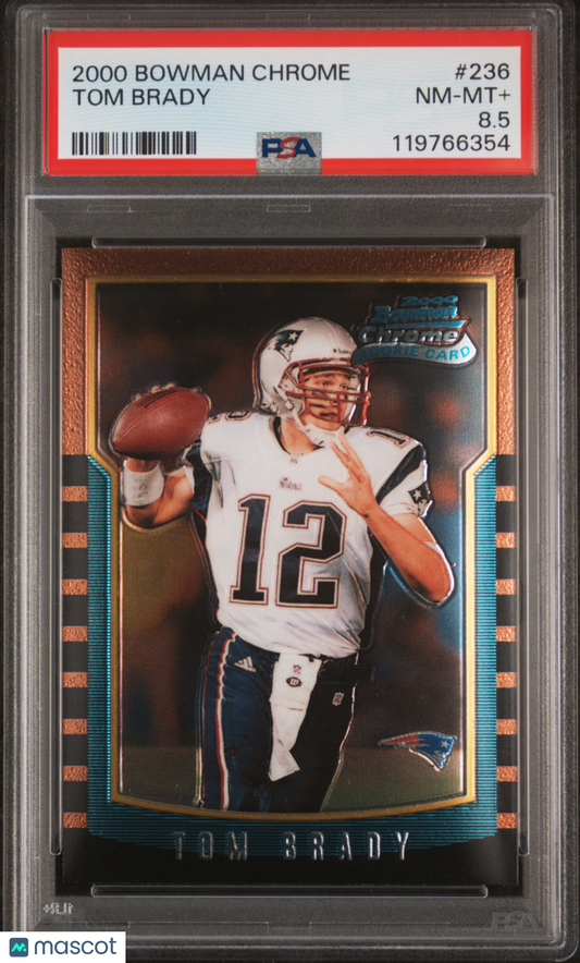 2000 Bowman Chrome Tom Brady #236 PSA 8.5