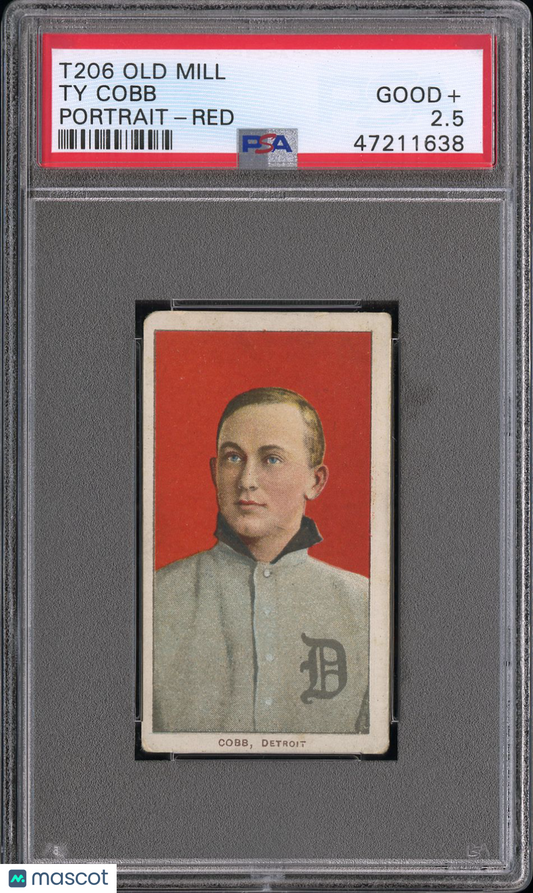 1909-11 T206 Old Mill Ty Cobb PSA 2.5