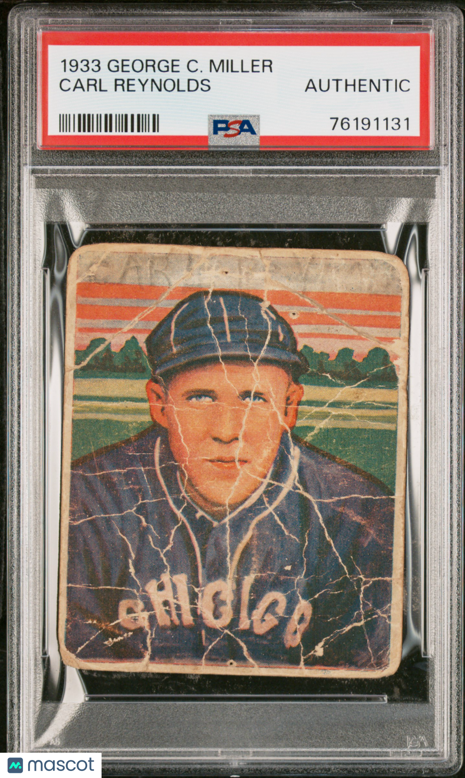 1933 George C. Miller Carl Reynolds PSA A