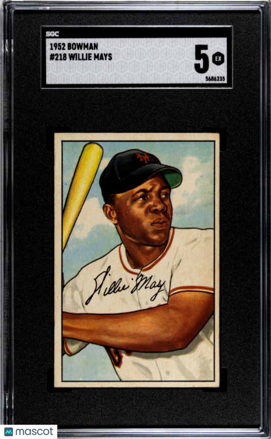 1952 Bowman Willie Mays #218 SGC 5