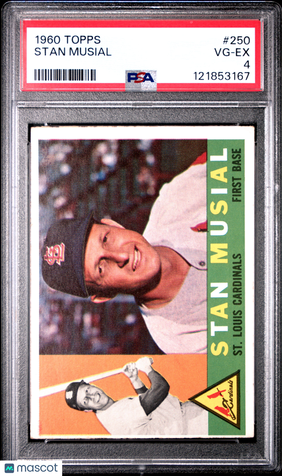1960 Topps Stan Musial #250 PSA 4