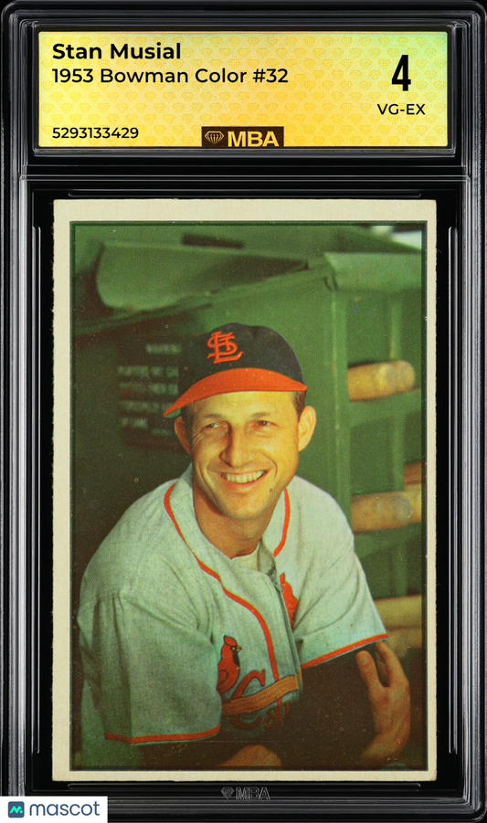 1953 Bowman Color Stan Musial #32 MBA 4