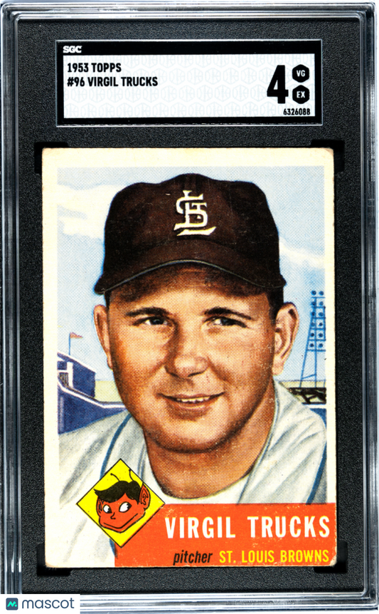 1953 Topps Virgil Trucks #96 SGC 4