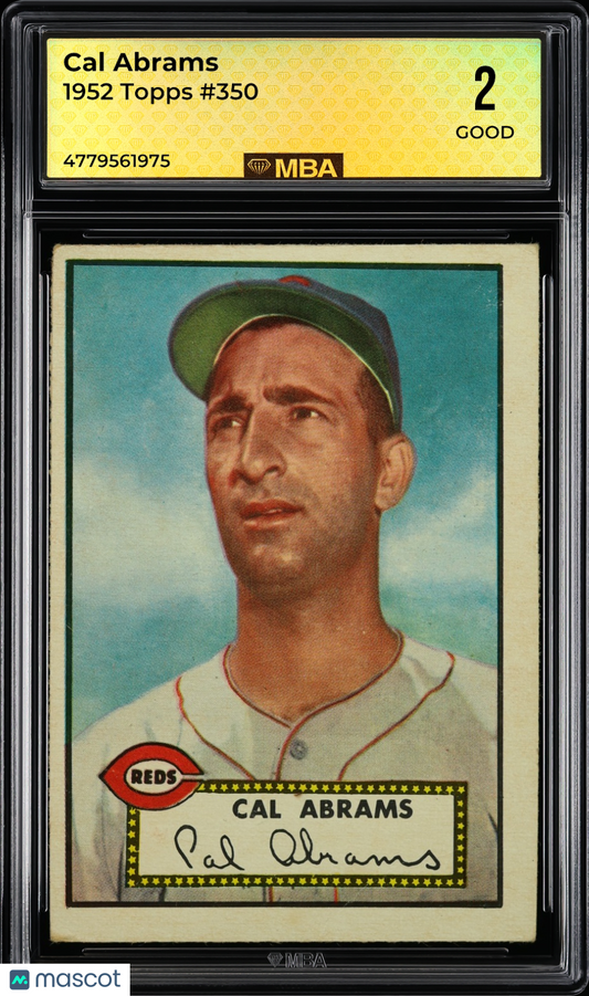 1952 Topps Cal Abrams #350 MBA 2
