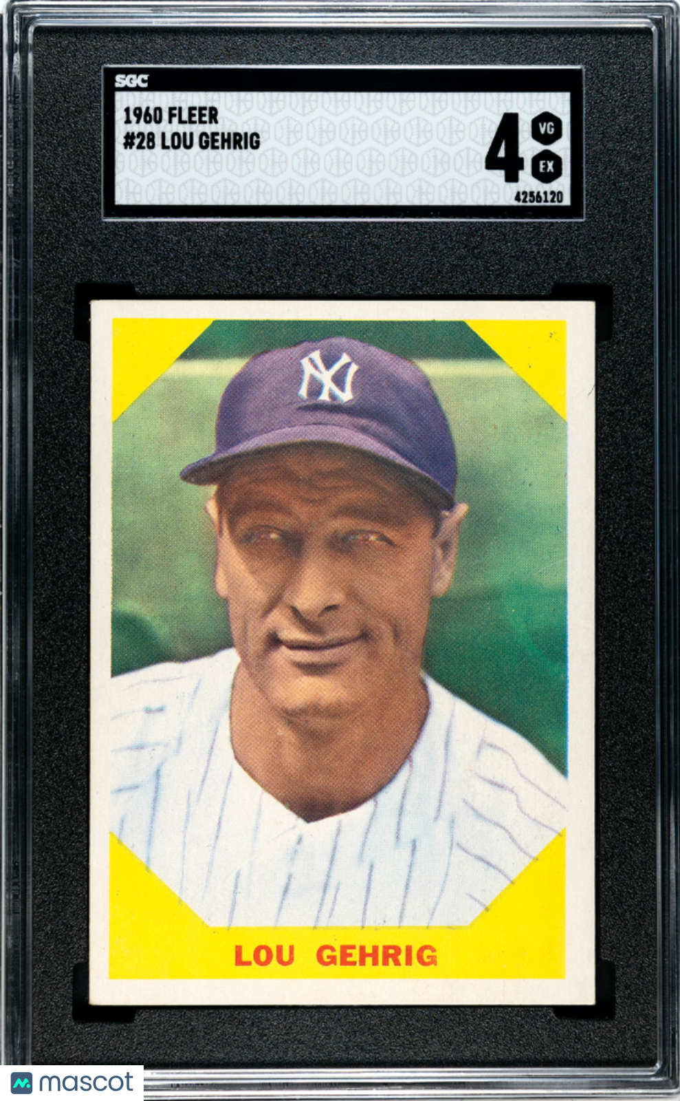 1960 Fleer Lou Gehrig #28 SGC 4