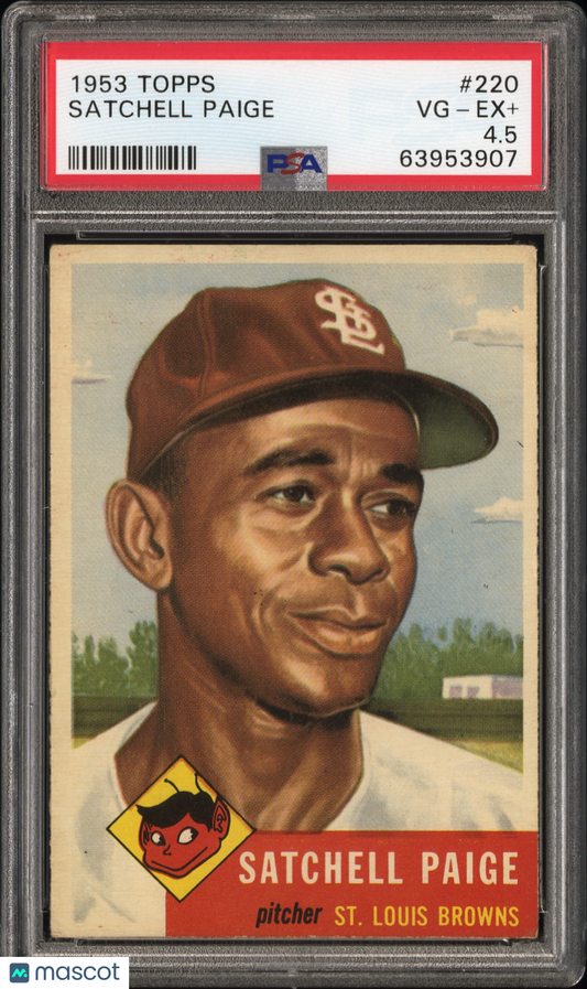 1953 Topps Satchell Paige #220 PSA 4.5