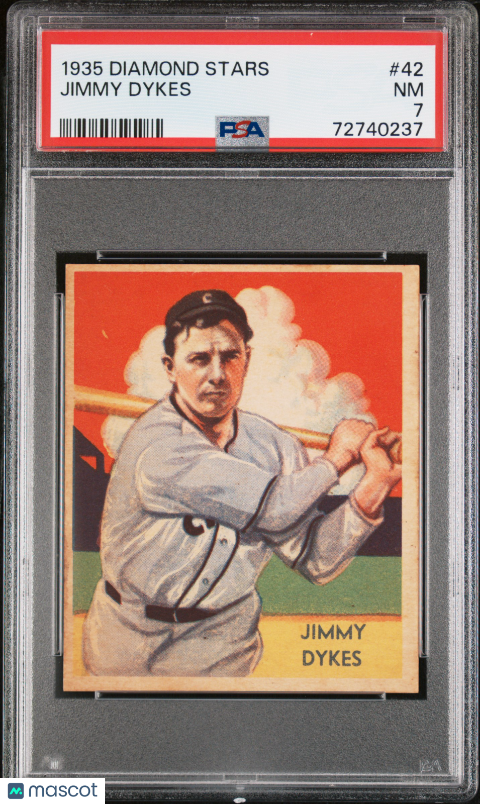 1935 Diamond Stars Jimmy Dykes #42 PSA 7