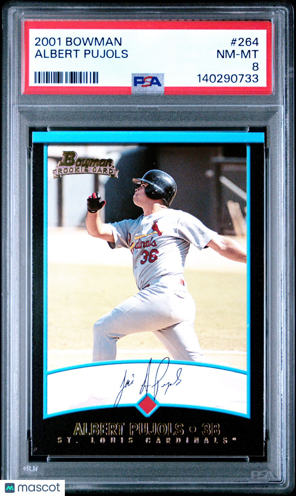 2001 Bowman Albert Pujols #264 PSA 8