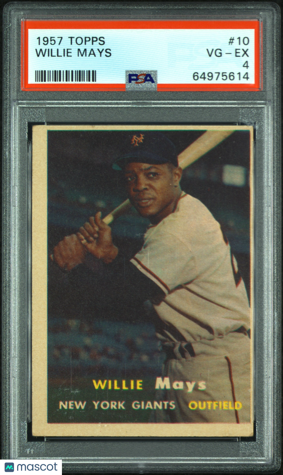 1957 Topps Willie Mays #10 PSA 4